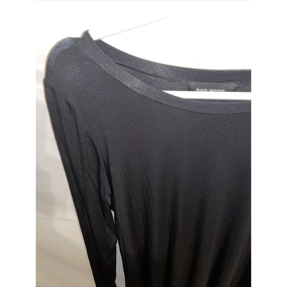 Rae Mode Fashion Tunic Women’s Size Medium Black Modal Blend Long Sleeve Round - Picture 5 of 12